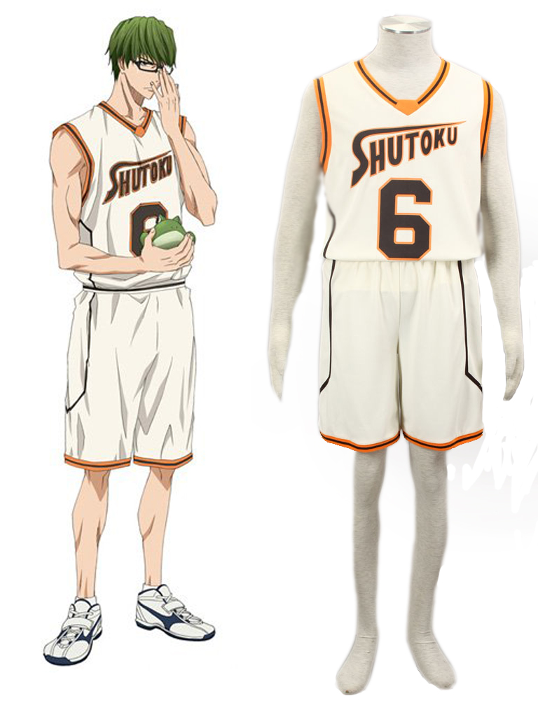 Kuroko's Basketball Shintarō Midorima Shūtoku Number 6 Cosplay Costume